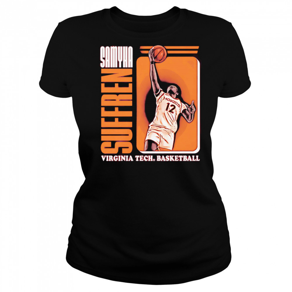 Samyha Suffren Virginia Tech basketball signature shirt Women's T-shirt