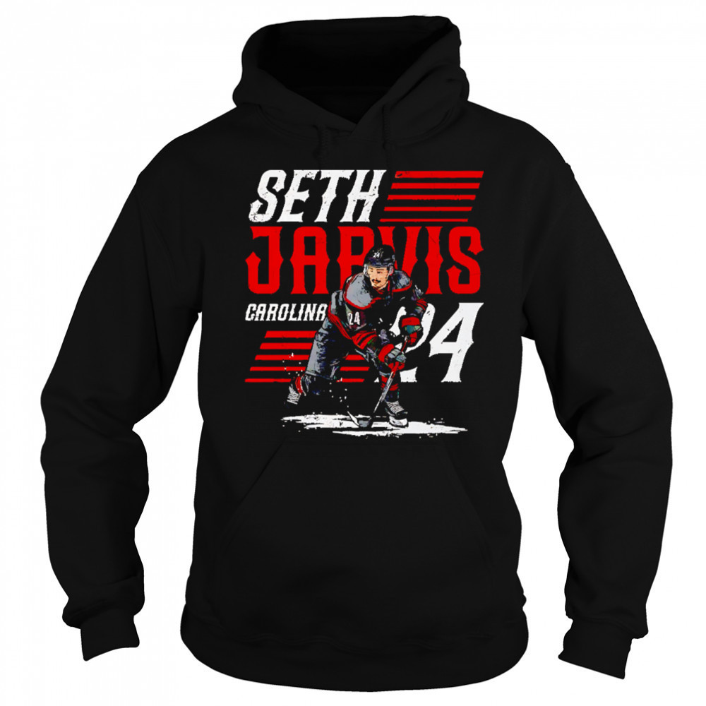 Seth Jarvis wearing the freddie 500 shirt Hoodie