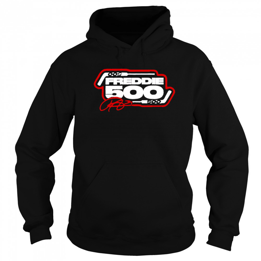 Seth Jarvis Wearing The Freddie 500 signature shirt Hoodie