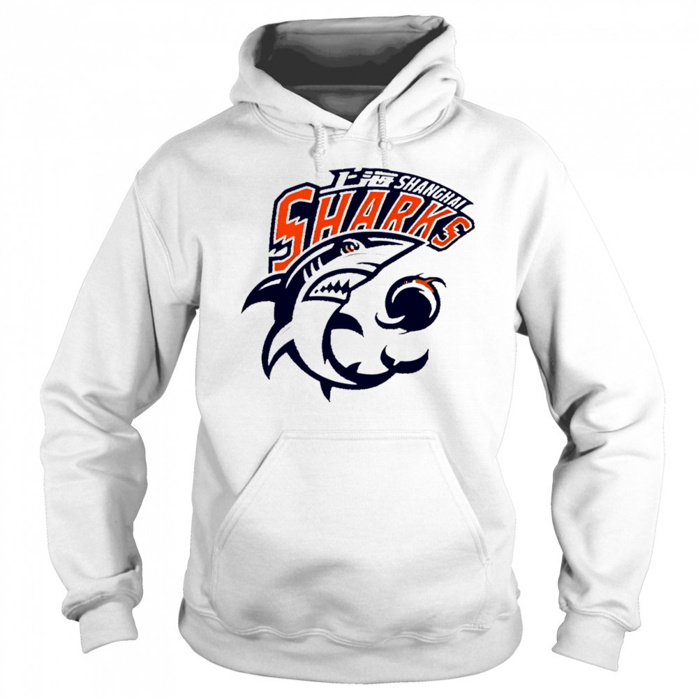 Shanghai Sharks logo basketball sports shirt Hoodie