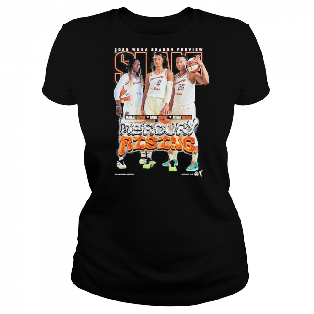 SLAM 256 Phoenix Mercury 2025 WNBA Season Preview Kahleah Copper, Satou Sabally, Alyssa Thomas t-shirt Women's T-shirt