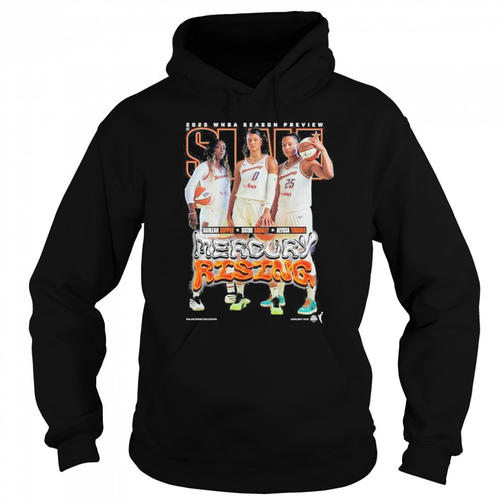 SLAM 256 Phoenix Mercury 2025 WNBA Season Preview Kahleah Copper, Satou Sabally, Alyssa Thomas t-shirt Hoodie