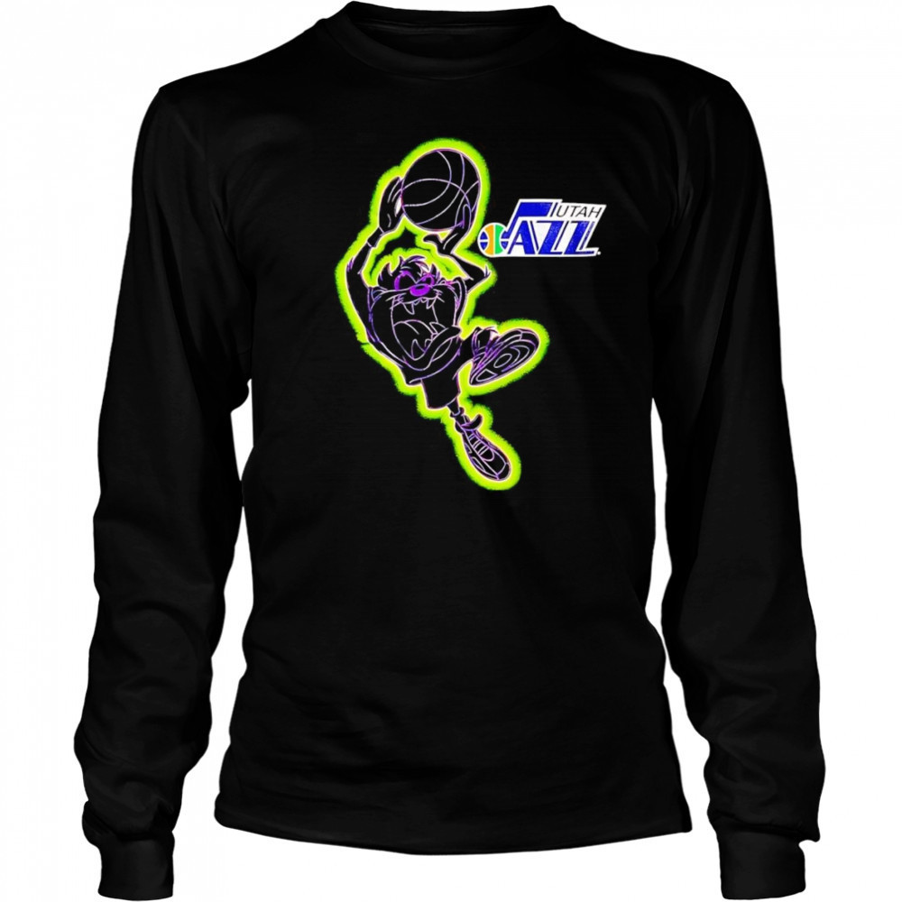 Tasmania Looney Tunes Utah Jazz shirt Long Sleeved