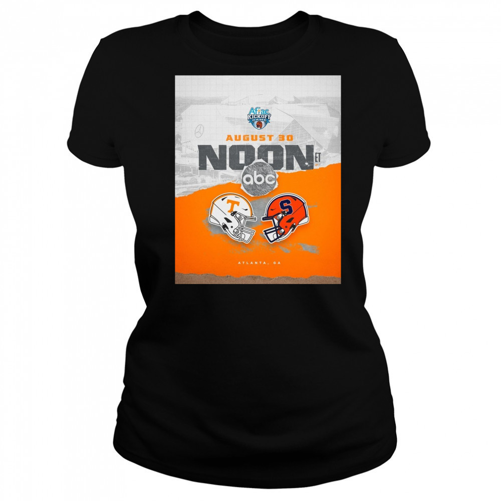 Tennessee Vols Vs Syracuse Orange Aflac Kickoff Game August 30 2025 Noon Atlanta GA Poster t-shirt Women's T-shirt