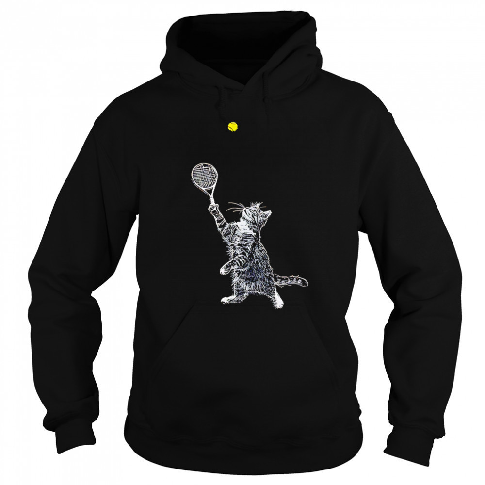 Tennis cat shirt Hoodie