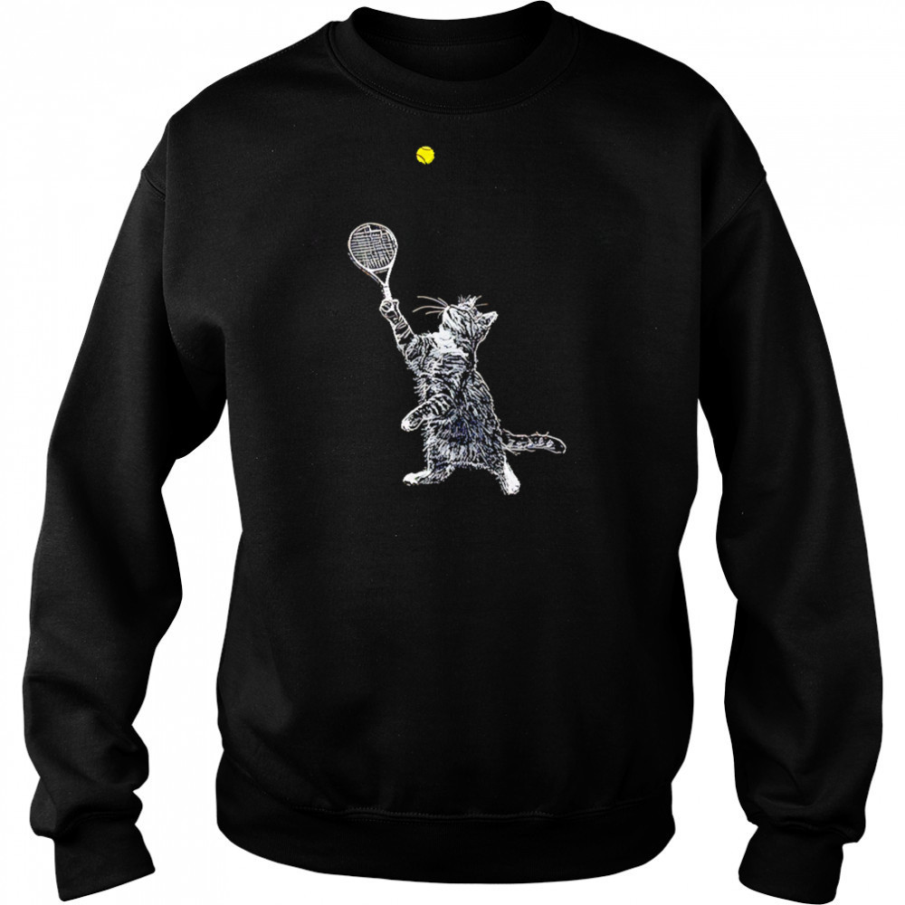 Tennis cat shirt Sweatshirt