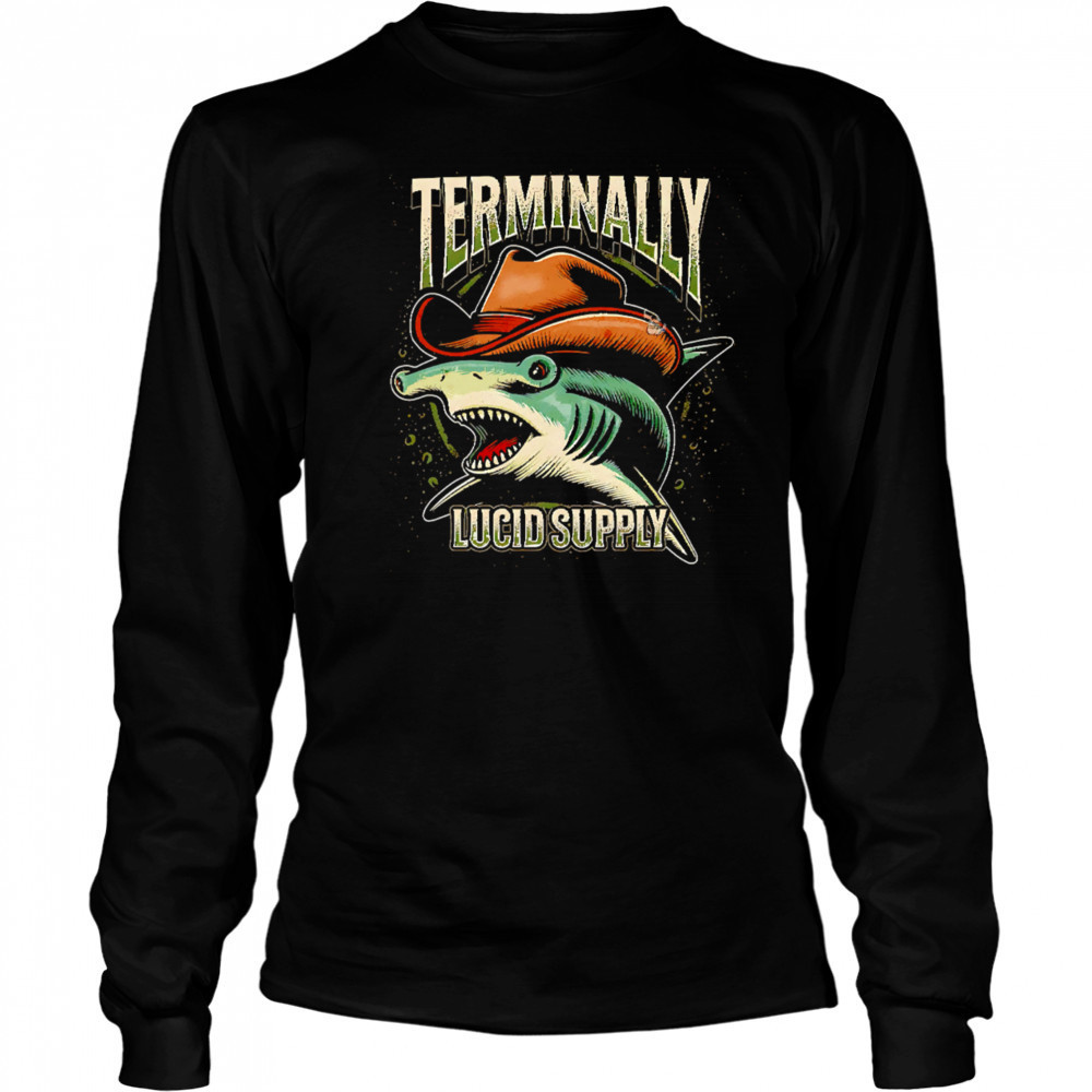 Terminally lucid supply Snack Cowboy vintage shirt Long Sleeved