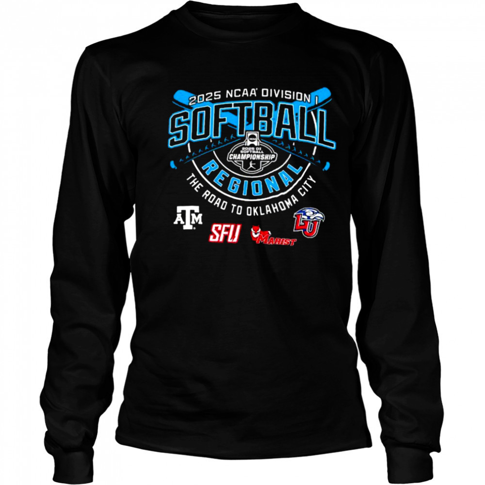 Texas A&M SFU Marist Red Foxes Liberty Flames NCAA Division I Softball Regional 2025 shirt Long Sleeved