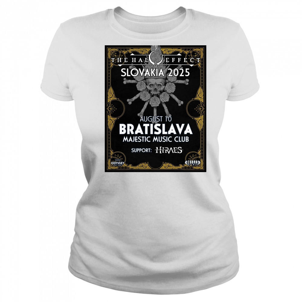 The Halo Effect Slovakia 2025 August 10 2025 Bratislava Majestic Music Club Poster t-shirt Women's T-shirt