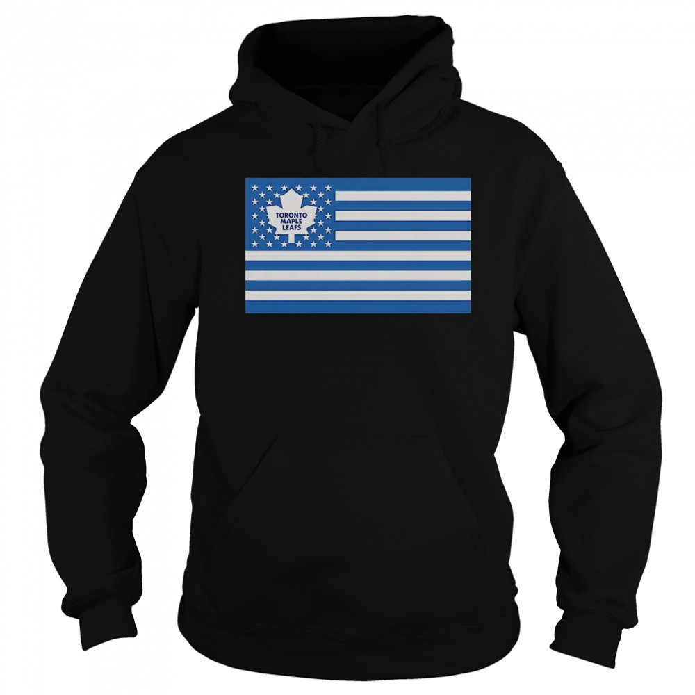 Toronto Maple Leafs American Flag T-Shirt Hoodie