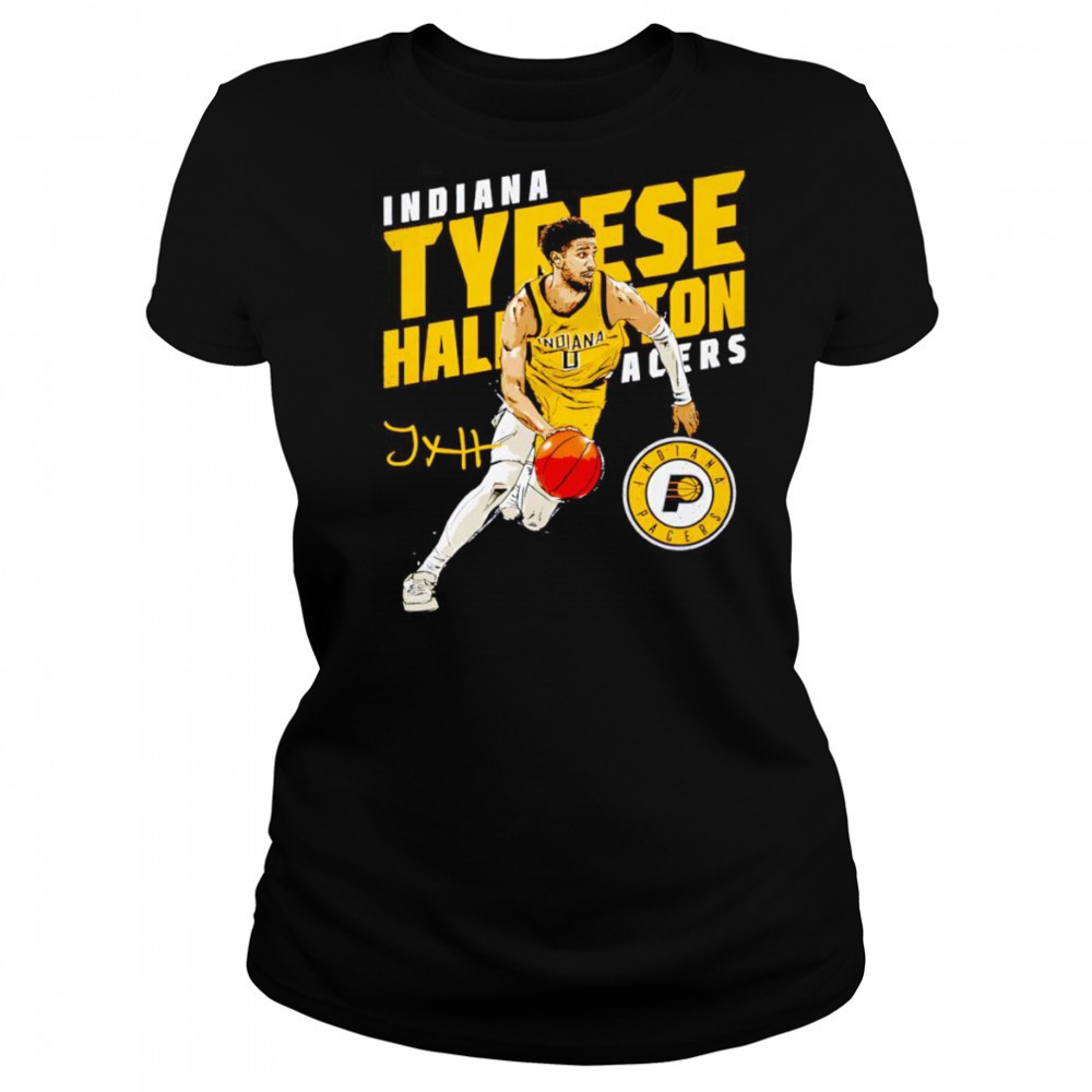 Tyrese Haliburton Indiana Pacers Slant shirt Women's T-shirt