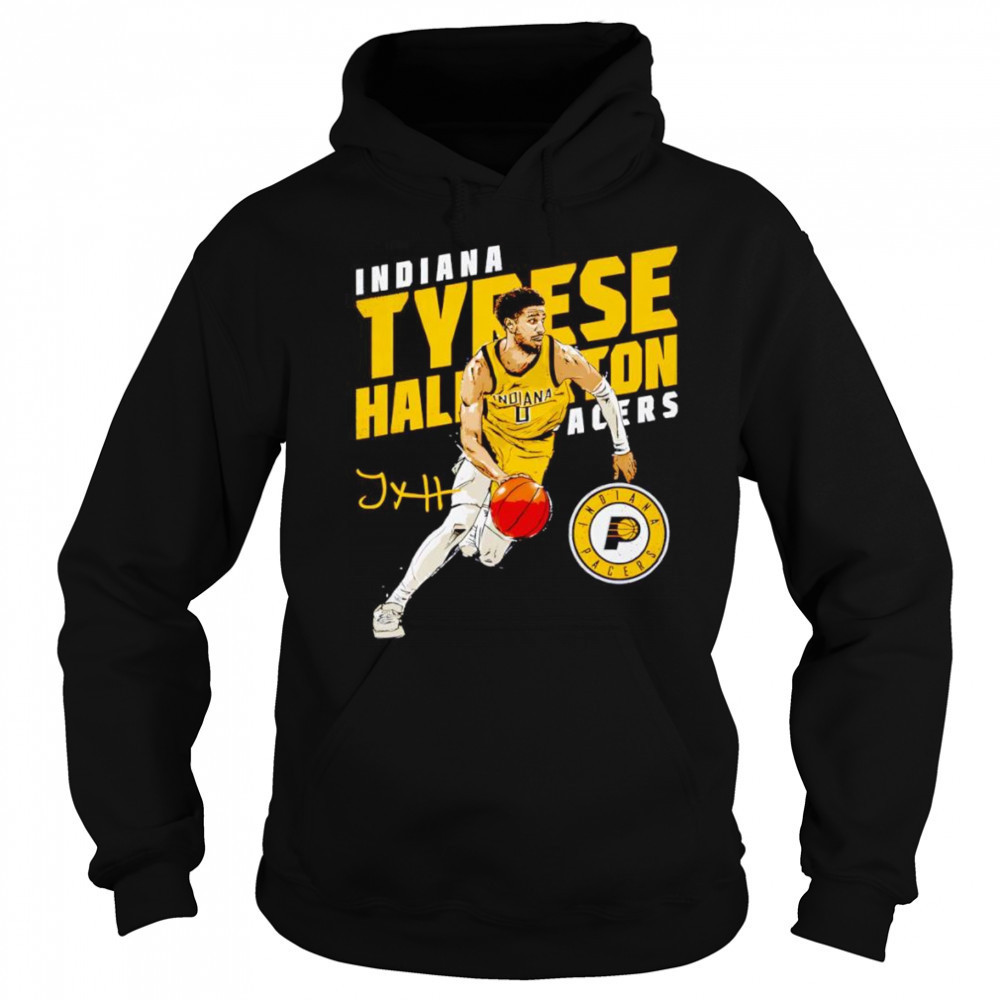 Tyrese Haliburton Indiana Pacers Slant shirt Hoodie