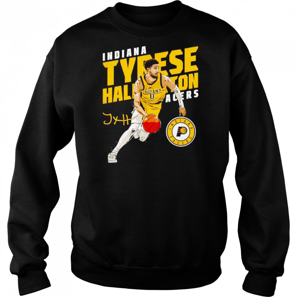 Tyrese Haliburton Indiana Pacers Slant shirt Sweatshirt