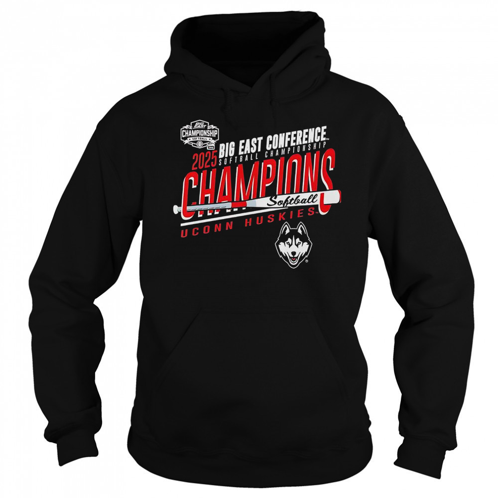 UConn Huskies 2025 Big East Softball Champions T-Shirt Hoodie