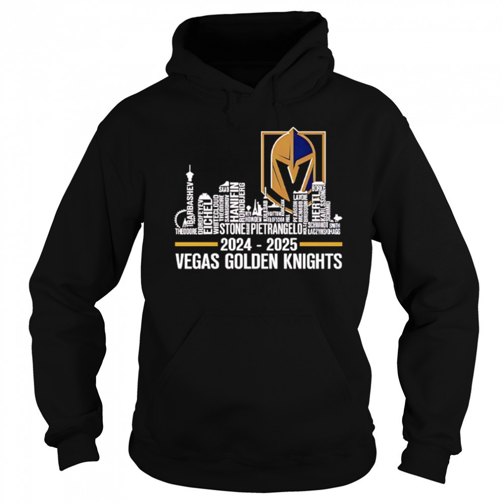 Vegas Golden Knights 2024 2025 City Skyline shirt Hoodie