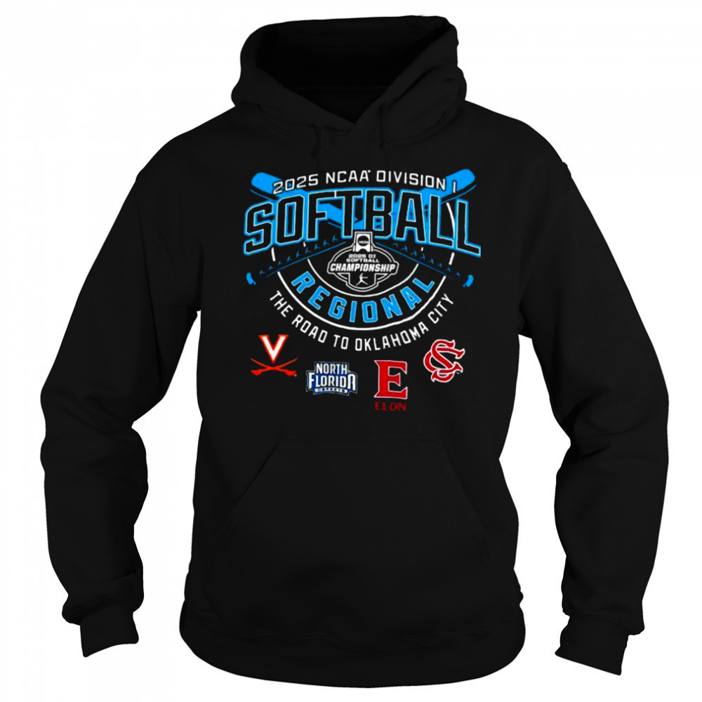 Virginia North Florida Elon Phoenix NCAA Division I Softball Regional 2025 shirt Hoodie