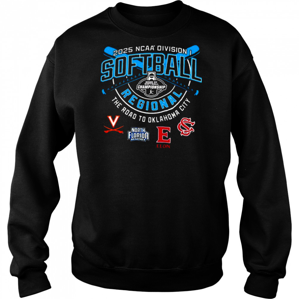 Virginia North Florida Elon Phoenix NCAA Division I Softball Regional 2025 shirt Sweatshirt