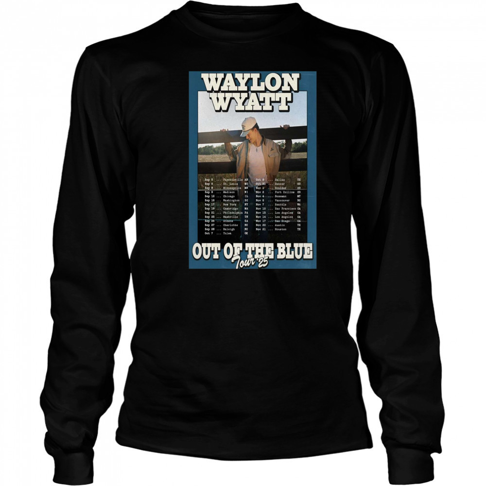 Waylon Wyatt Washington DC Out Of The Blue Tour September – November 2025 t-shirt Long Sleeved