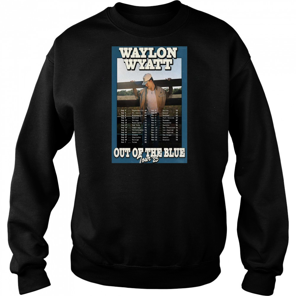 Waylon Wyatt Washington DC Out Of The Blue Tour September – November 2025 t-shirt Sweatshirt