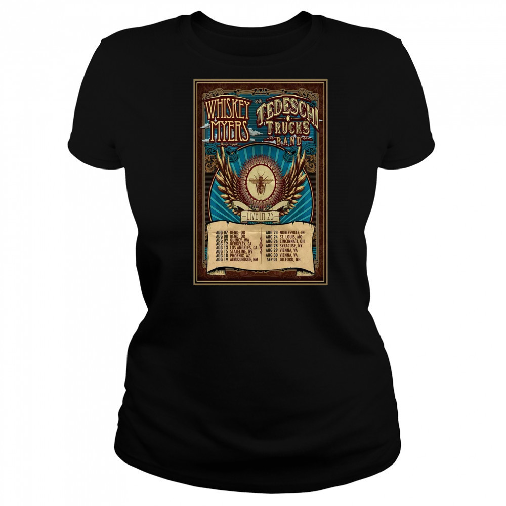 Whiskey Myers and Tedeschi Trucks Band Live In August – September 2025 t-shirt Women's T-shirt