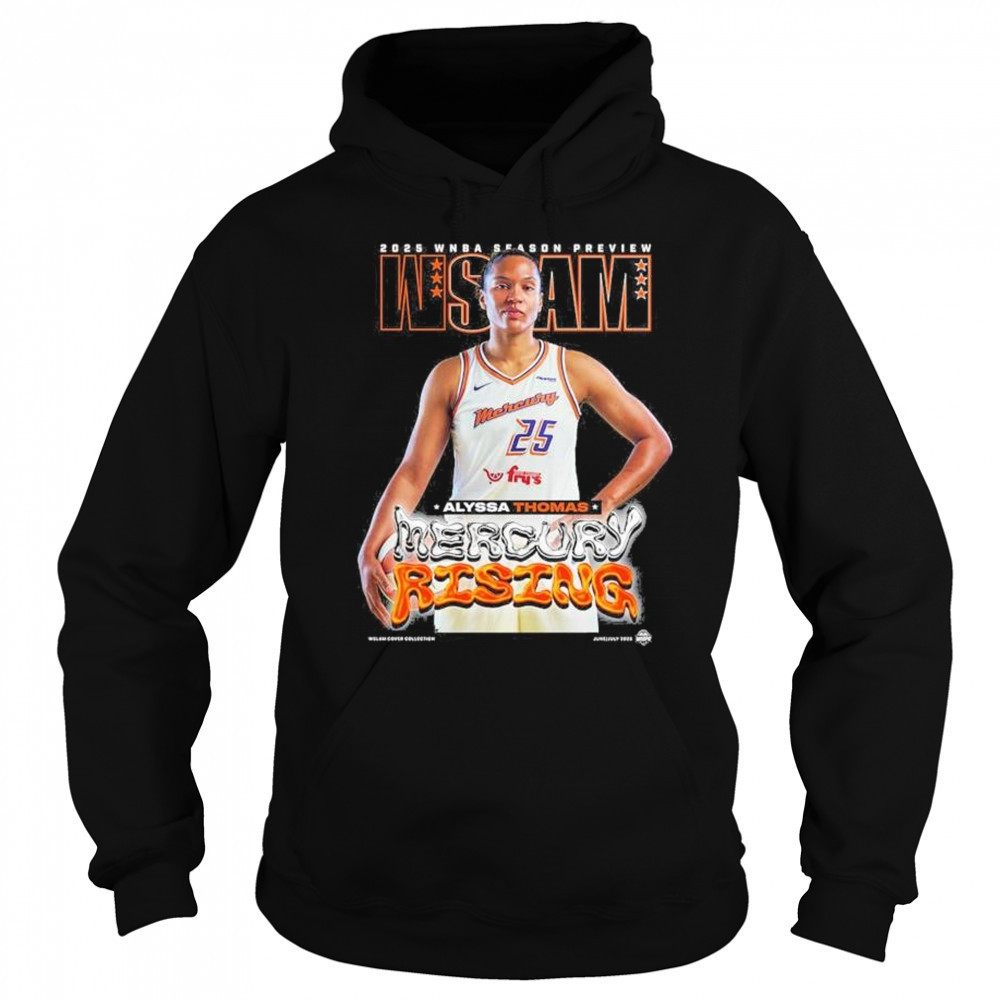 WSLAM Alyssa Thomas Phoenix Mercury SLAM 256 Mercury Rising 2025 WNBA Season Preview t-shirt Hoodie