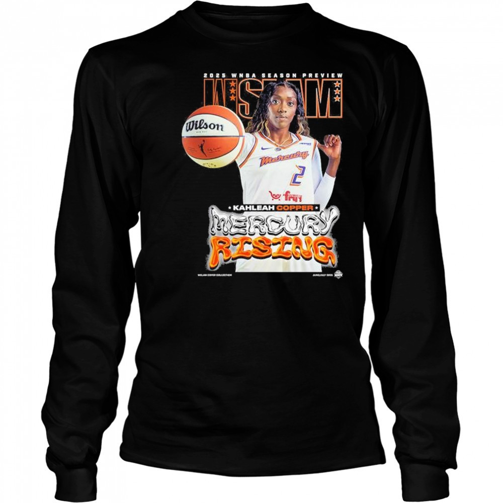 WSLAM Kahleah Copper Phoenix Mercury SLAM 256 Mercury Rising 2025 WNBA Season Preview t-shirt Long Sleeved