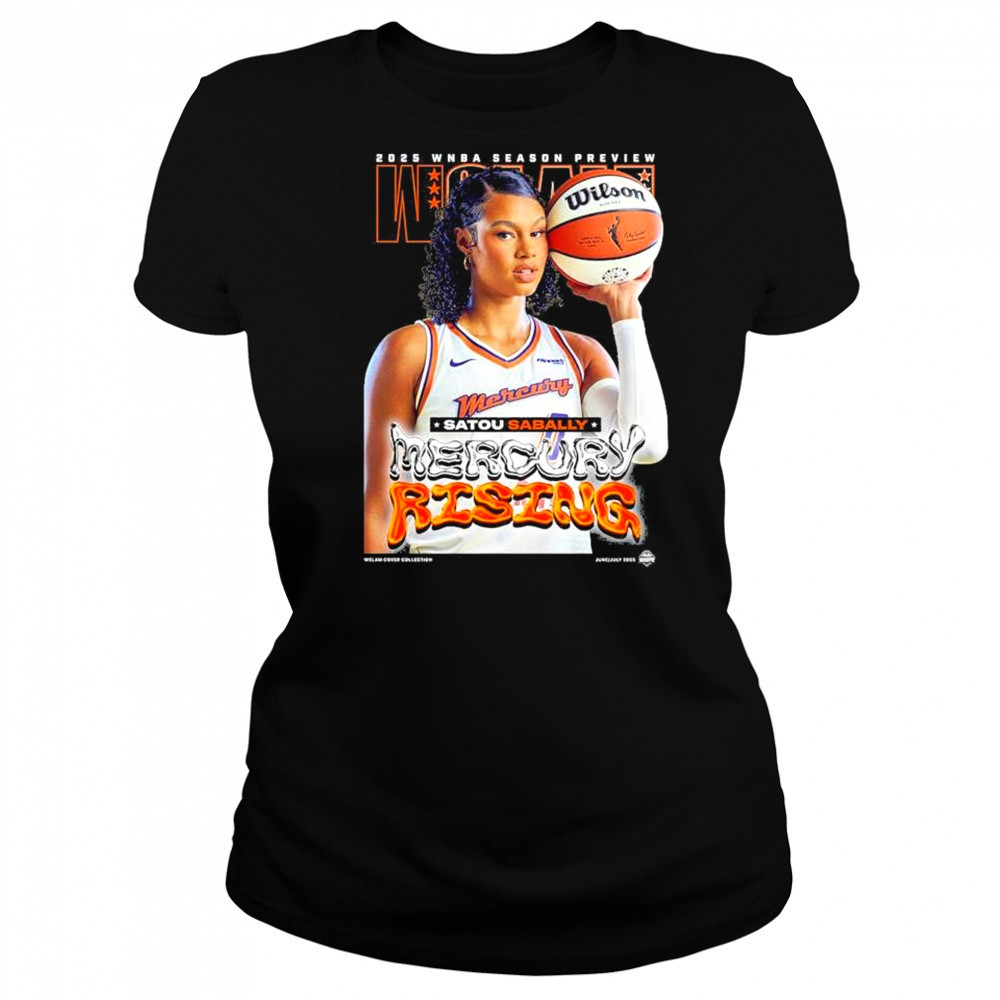 WSLAM Satou Sabally Phoenix acMercury SLAM 256 Mercury Rising 2025 WNBA Season Preview t-shirt Women's T-shirt
