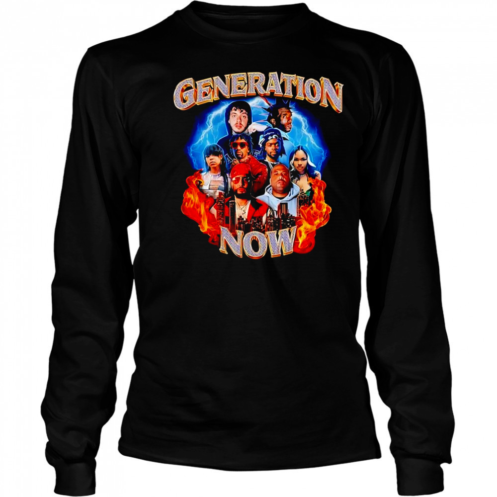 Generation now bootleg rap style shirt Long Sleeved