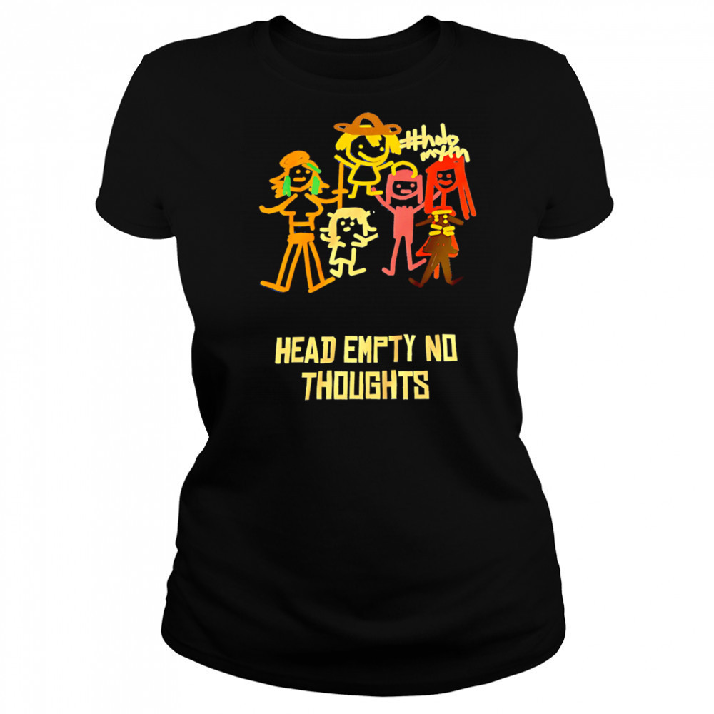 Head Empty No Thoughts cartoon shirt Women's T-shirt