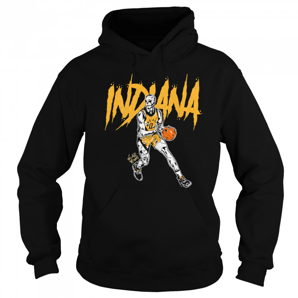 Indiana Pacers Basketball Skeleton retro shirt Hoodie