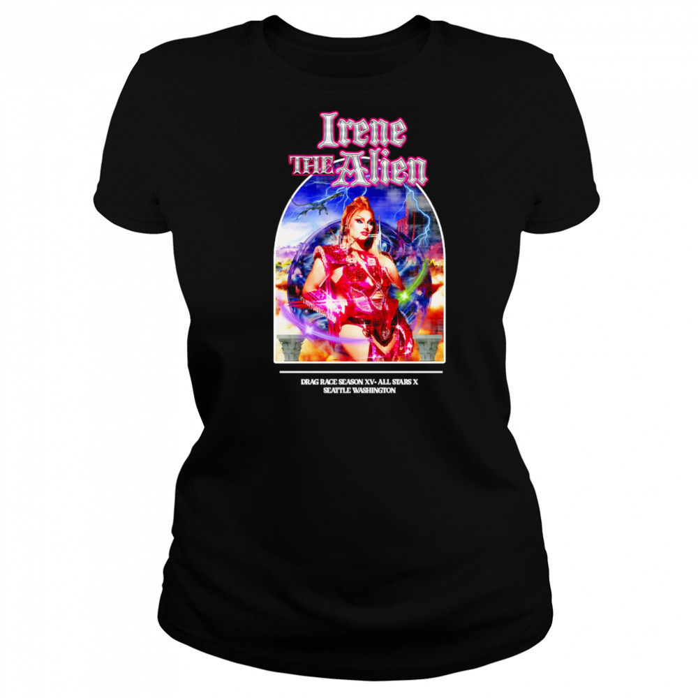 Irene the Alien drag race season XV All Stars X Seattle Washington graphic shirt Women's T-shirt
