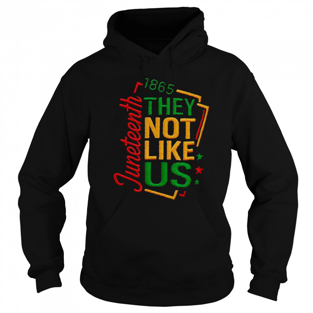 juneteenth 1865 they not like us t shirt Hoodie