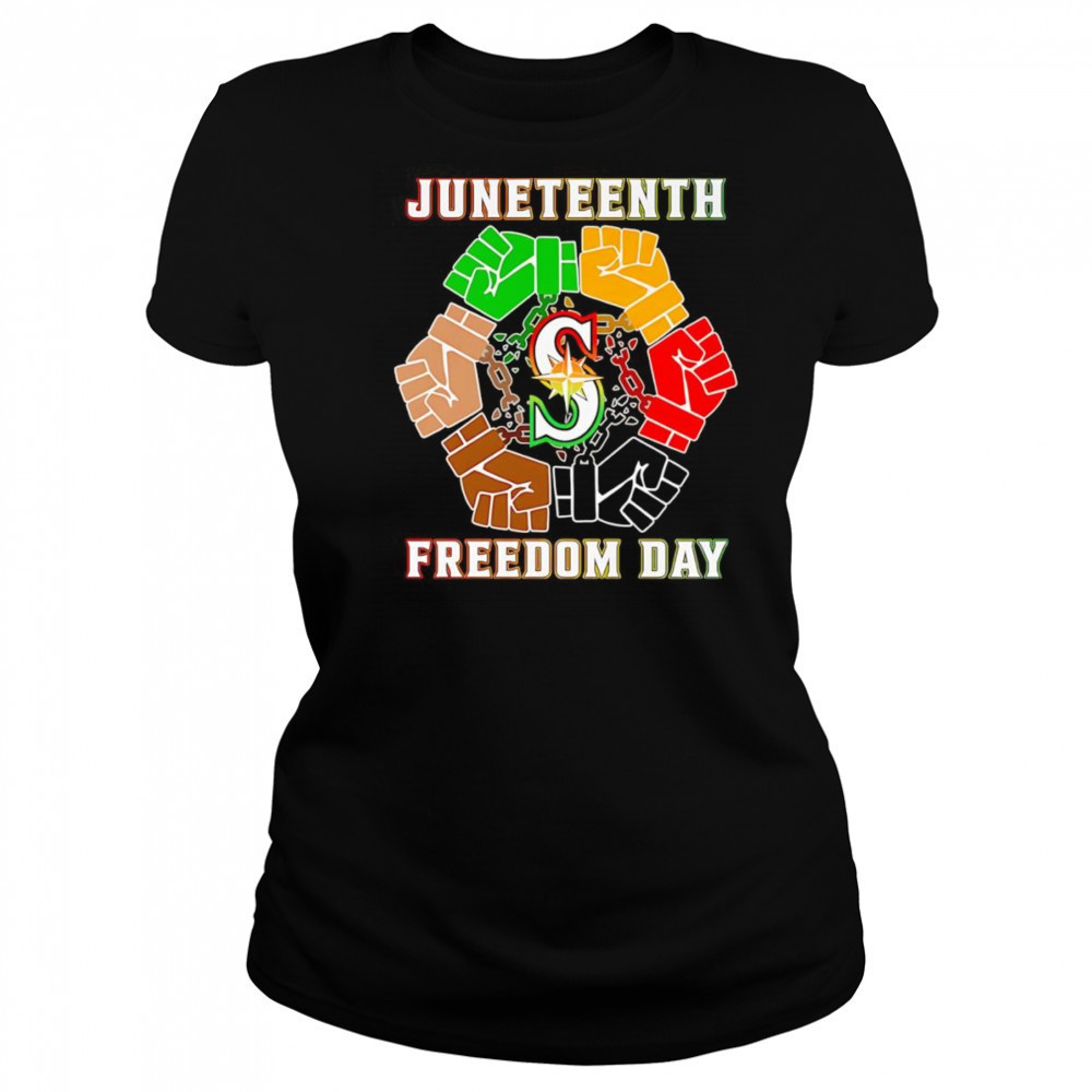 Juneteenth Freedom Day Seattle Seahawks shirt Women's T-shirt