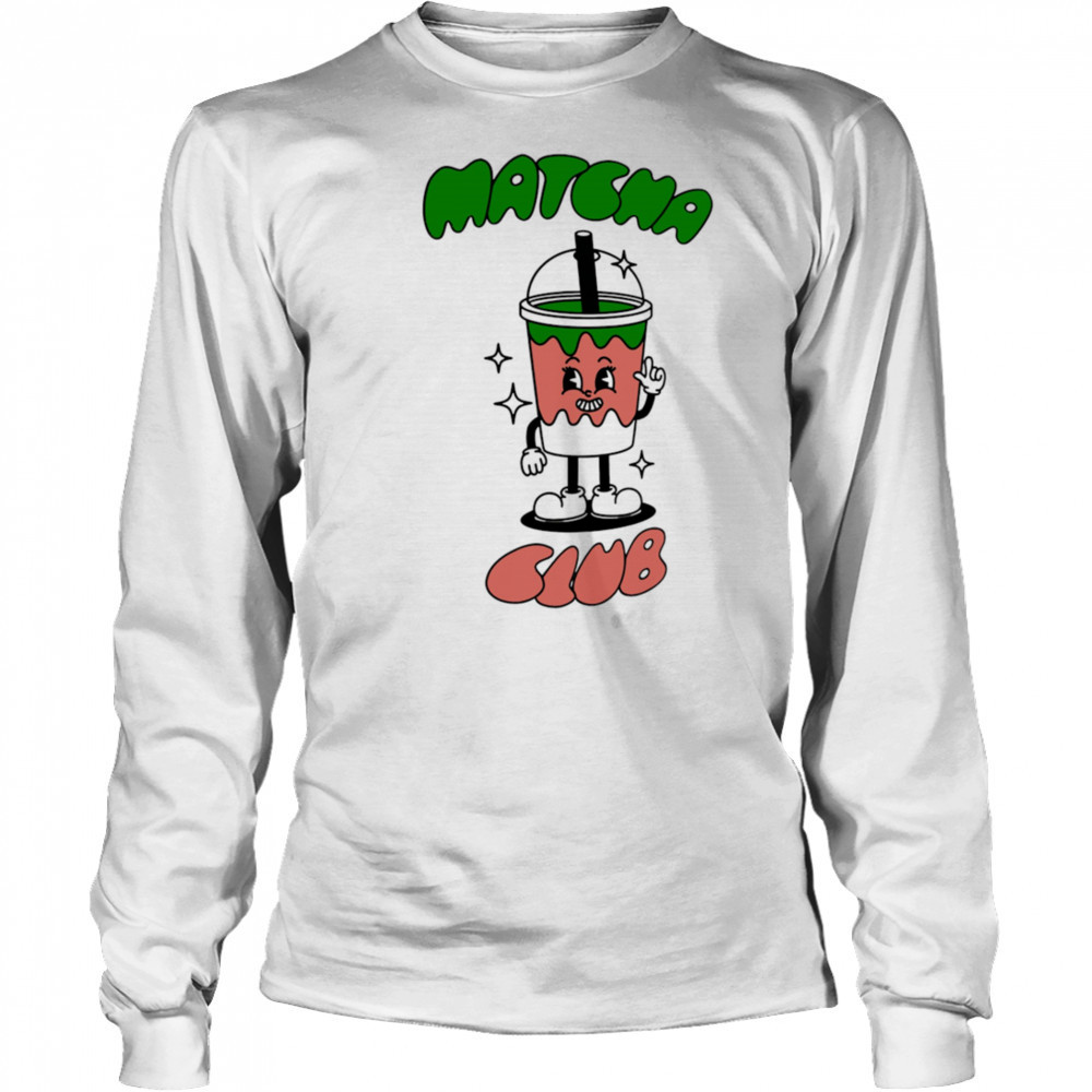 Matcha Club milk tea shirt Long Sleeved