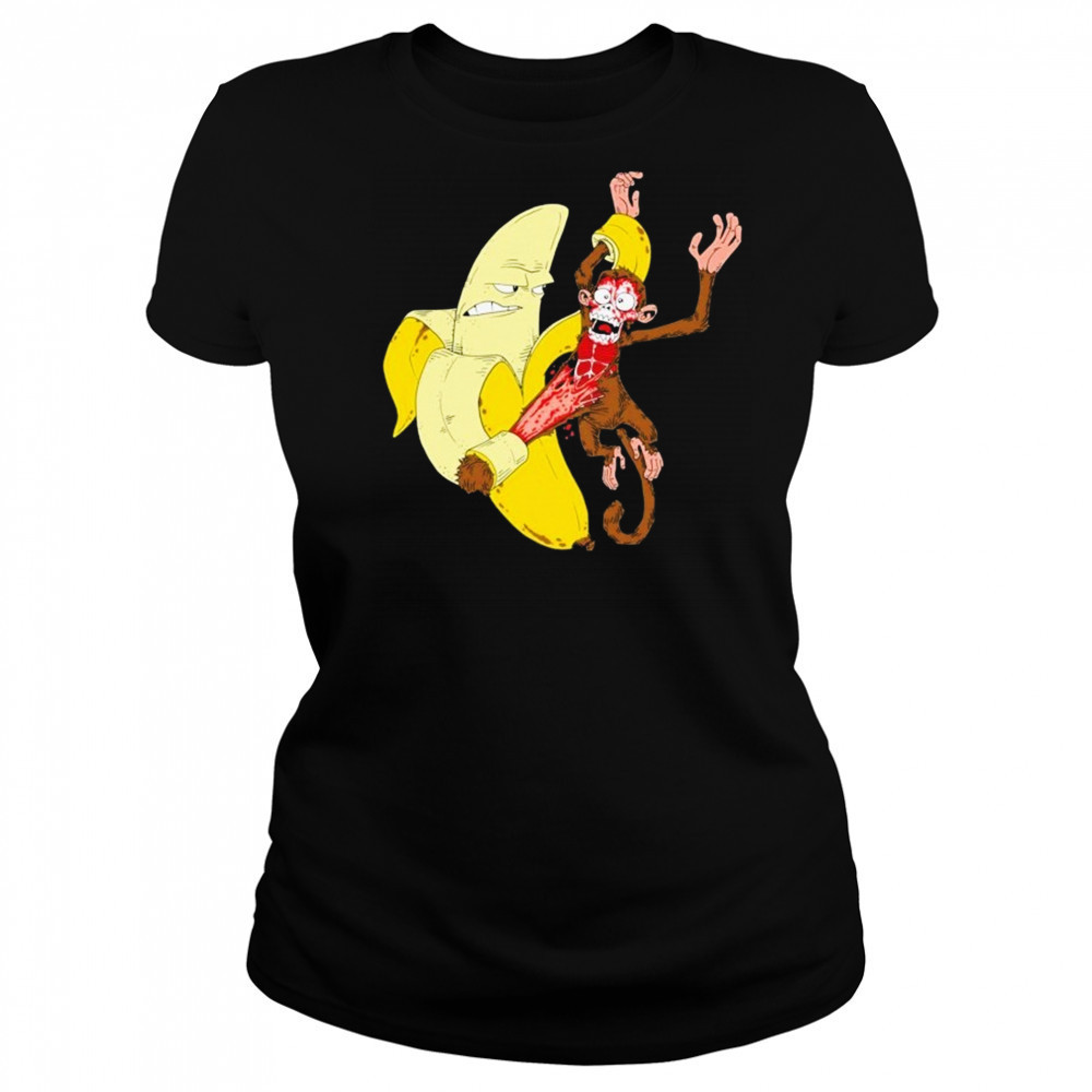 Monkey Peel Banana T-shirt Women's T-shirt
