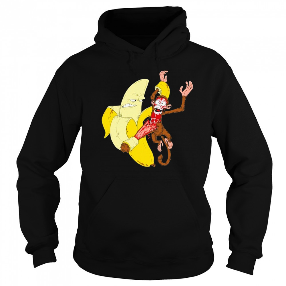 Monkey Peel Banana T-shirt Hoodie