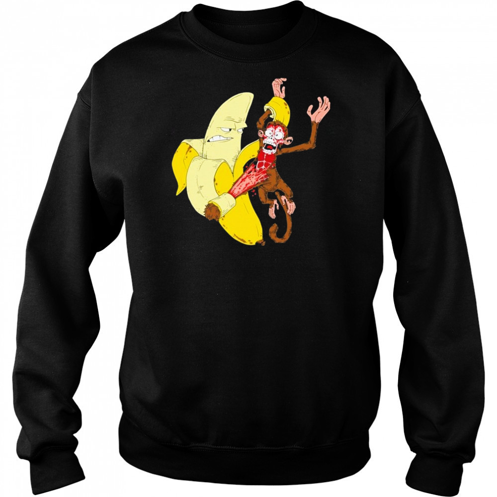 Monkey Peel Banana T-shirt Sweatshirt