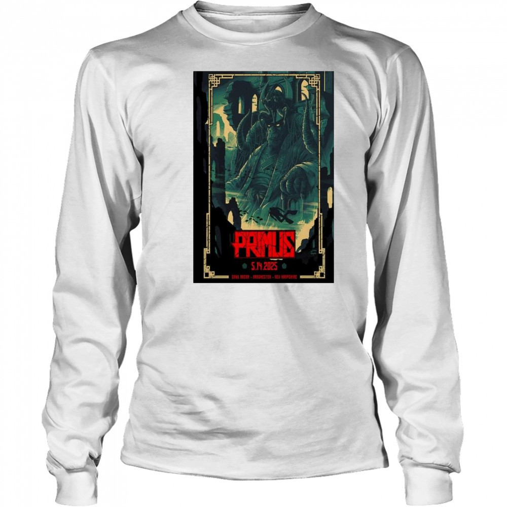 Primus SNHU Arena Manchester NH May 14 2025 Show t-shirt Long Sleeved