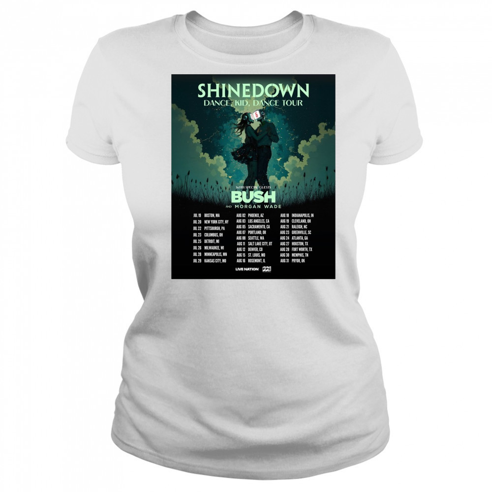 Shinedown Dance Kid Dance Tour With Special Guests Bush And Morgan Wade July – August 2025 Poster t-shirt Women's T-shirt