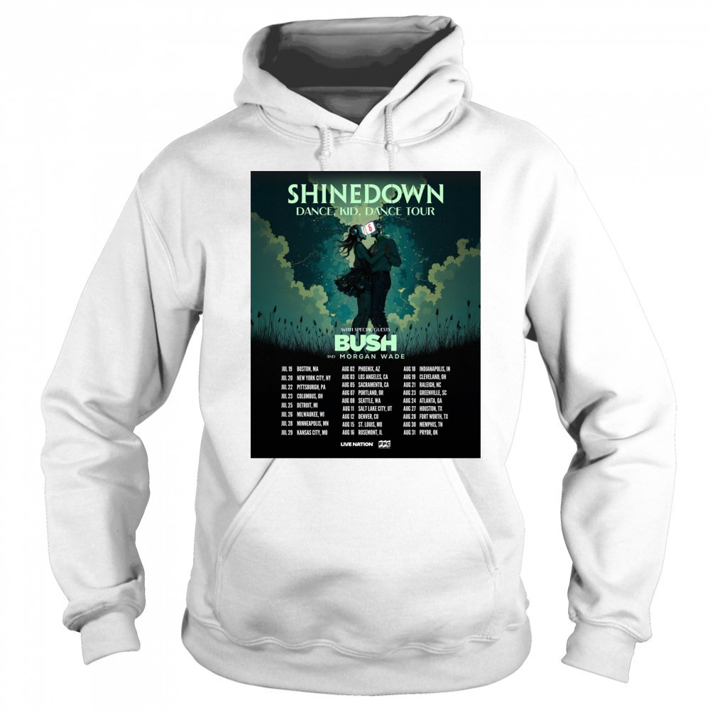 Shinedown Dance Kid Dance Tour With Special Guests Bush And Morgan Wade July – August 2025 Poster t-shirt Hoodie