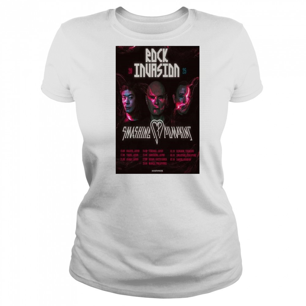 Smashing Pumpkin Rock Invasion Tour 2025 t-shirt Women's T-shirt