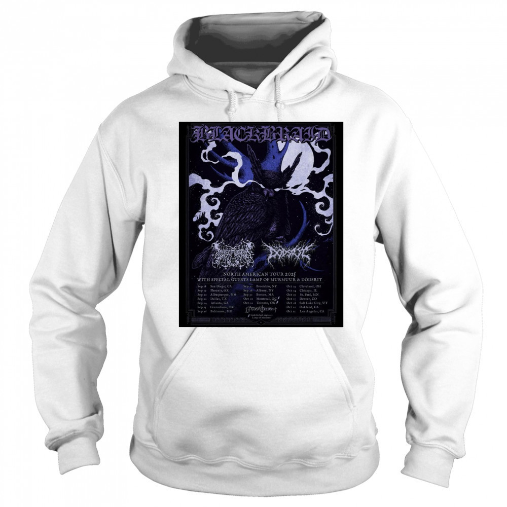 Blackbraid North American Tour Sept – Oct 2025 With Special Guests Lamp Of Murmuur & Dödsrit Poster t-shirt Hoodie