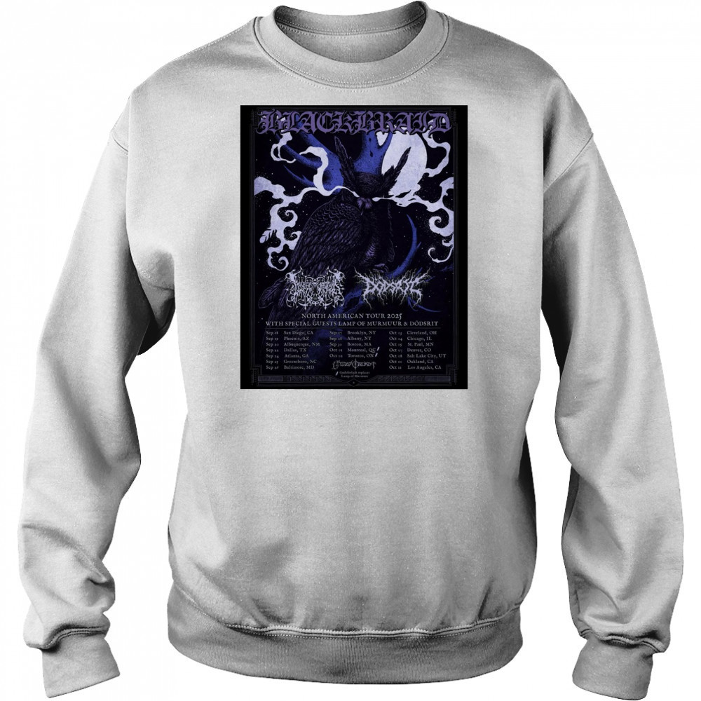 Blackbraid North American Tour Sept – Oct 2025 With Special Guests Lamp Of Murmuur & Dödsrit Poster t-shirt Sweatshirt