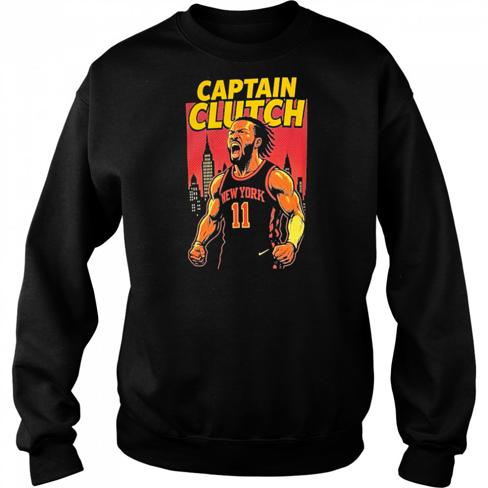 Captain Clutch Jalen Brunson scream Knicks shirt Sweatshirt