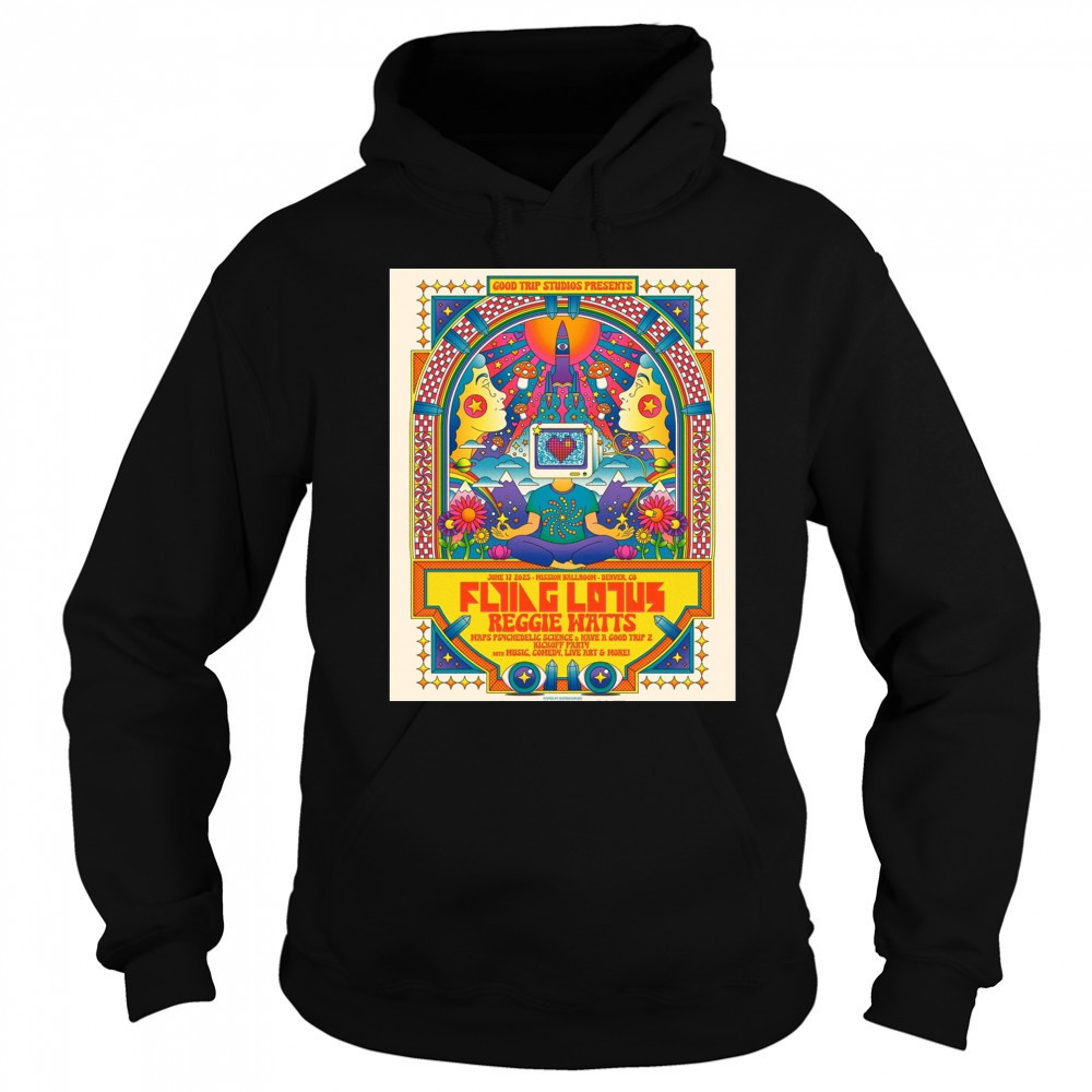 Flying Lotus And Reggie Watts Mission Ballroom Denver CO June 17 2025 Concert t-shirt Hoodie