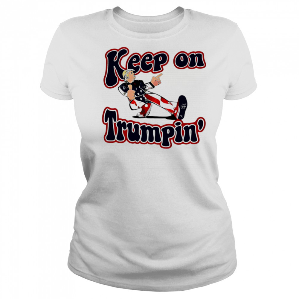 Funny Keep On Trumpin America Flag shirt Women's T-shirt
