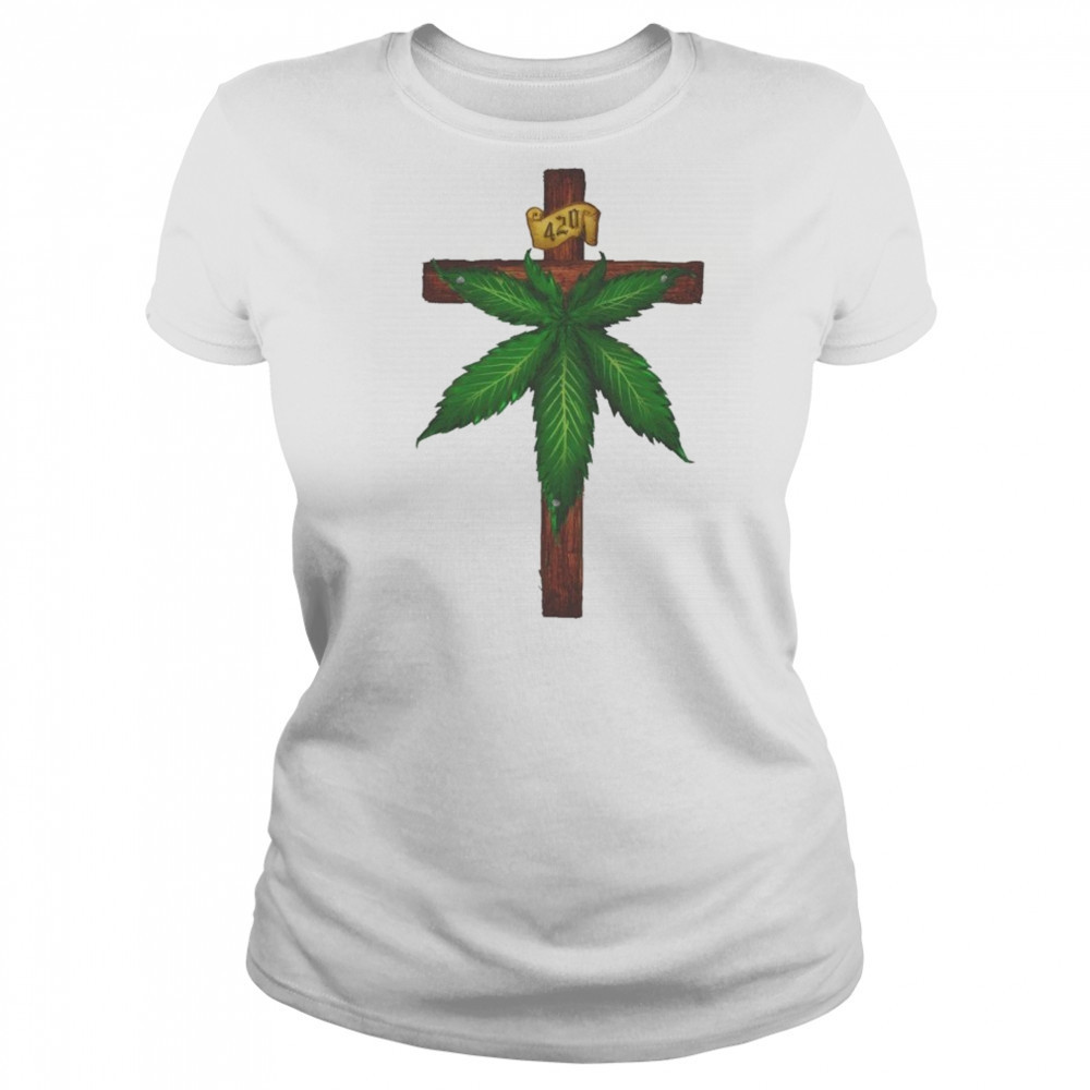 Marijuana Crucifixion T-shirt Women's T-shirt