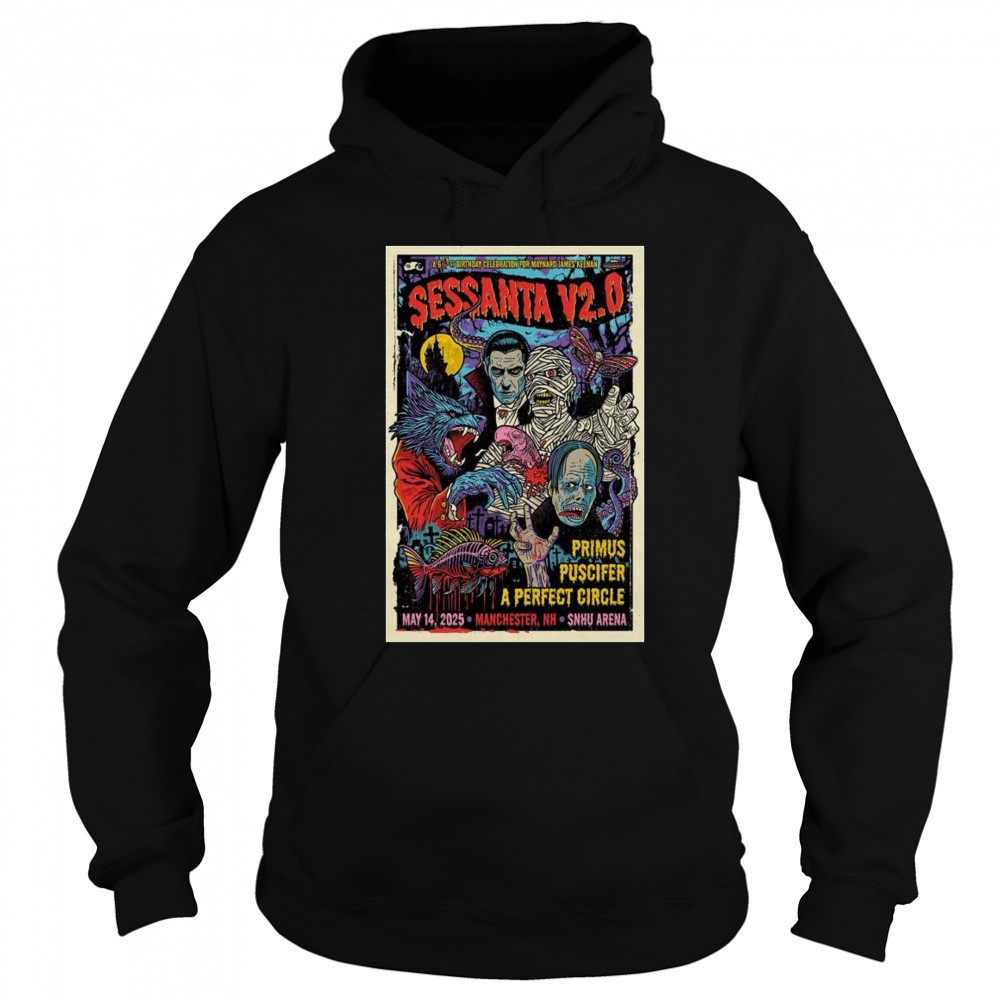 Sessanta V2.0 SNHU Arena Manchester, NH May 14 2025 Tour t-shirt Hoodie