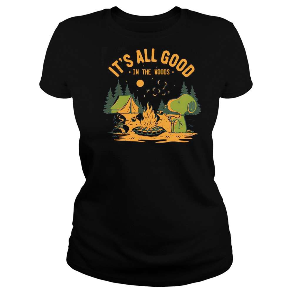 Snoopy and Woodstock it’s all good in the woods shirt Women's T-shirt