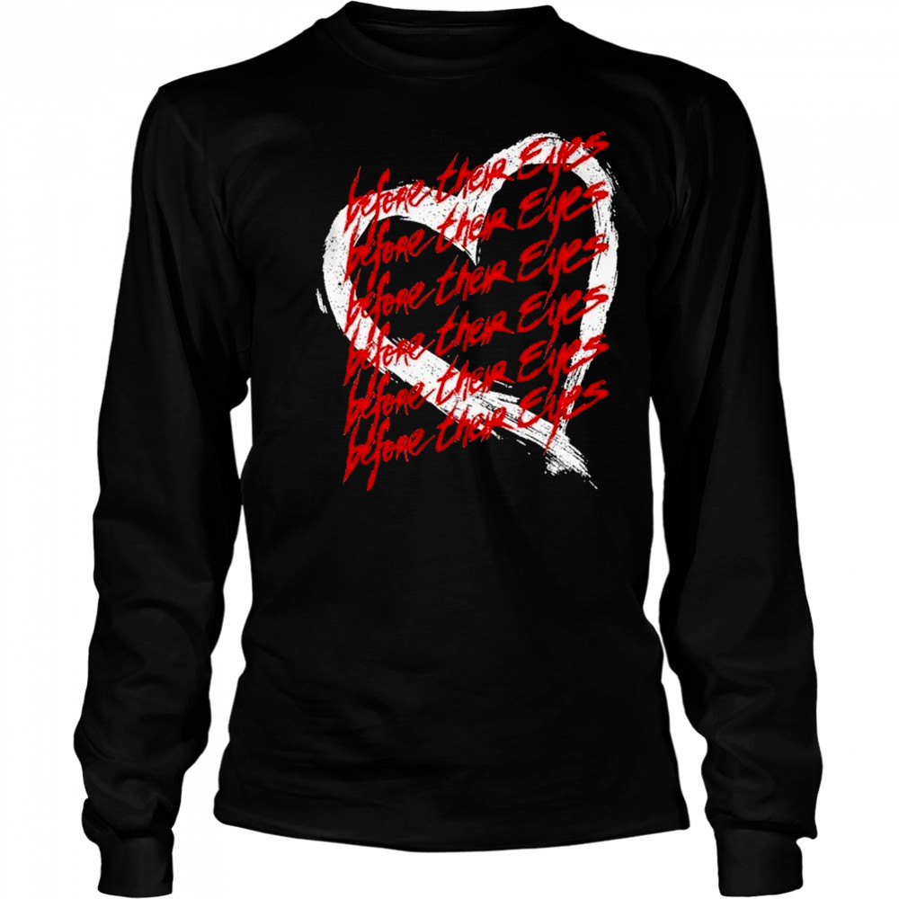 Before Their Eyes Heart T-shirt Long Sleeved